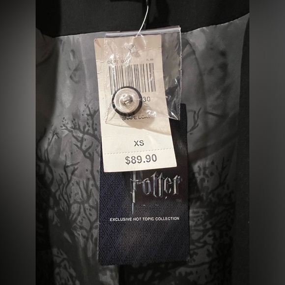 NWT Harry Potter Hot Topic Snape Costume Coat XS - Picture 6 of 7